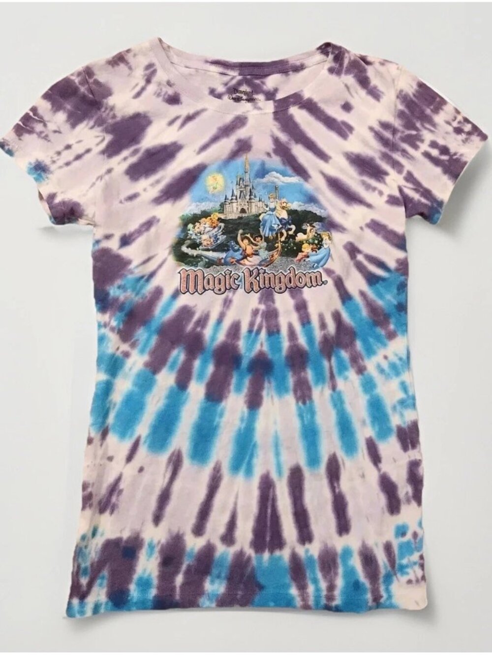 Walt Disney World Spirit Jersey Tie Dye Graphic T Shirt Youth Size Large